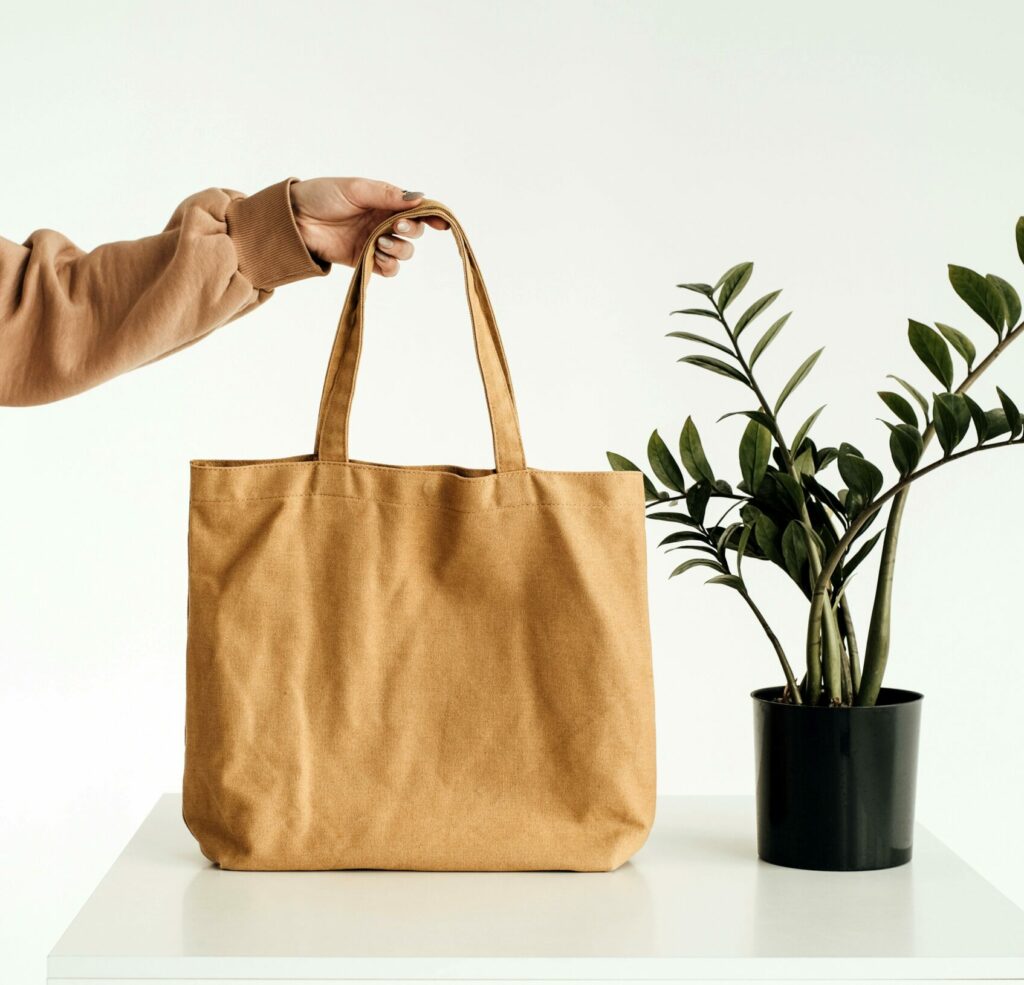 Tote bag L en fibre naturelle de jute